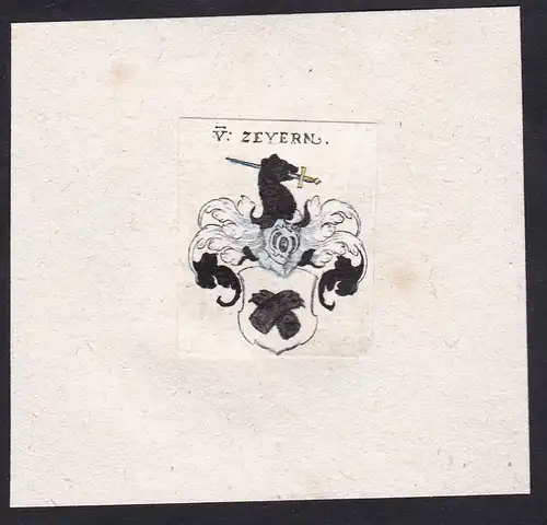 V: Zeyern - Von Zeyern Zeiern Wappen Adel coat of arms heraldry Heraldik