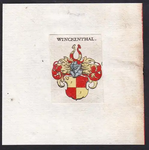 Winckenthal - Winckenthal Winkenthal Winkental Wappen Adel coat of arms heraldry Heraldik