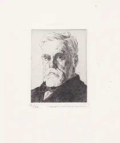 Portrait von Emanuel Nobel (1859-1932) / E. Nobel war ein schwedisch-russischer Ölmagnat. Er war der Bruder vo