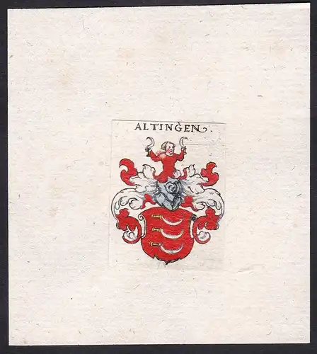 Altingen - Altingen Wappen Adel coat of arms heraldry Heraldik