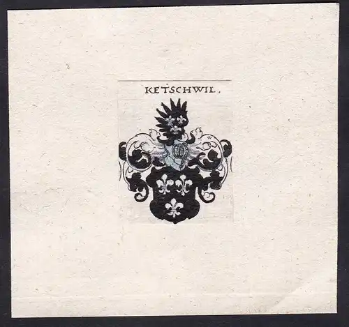 Ketschwil - Ketschwil Ketschwill Wappen Adel coat of arms heraldry Heraldik