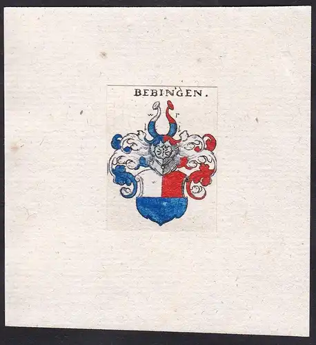 Bebingen - Bebingen Wappen Adel coat of arms heraldry Heraldik