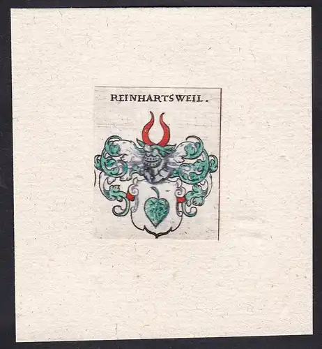 Reinhartsweil - Reinhartsweil Wappen Adel coat of arms heraldry Heraldik