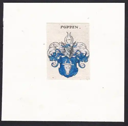 Poppen - Poppen Popen Wappen Adel coat of arms heraldry Heraldik