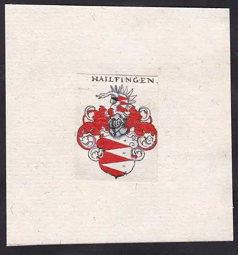 Hailfingen - Hailfingen Heilfingen Wappen Adel coat of arms heraldry Heraldik