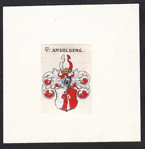 V: Andelberg - Von Andelberg Wappen Adel coat of arms heraldry Heraldik