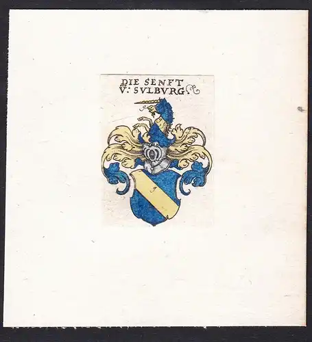 Die Senft v: Sulburg - Die Senft von Sulburg Senf Wappen Adel coat of arms heraldry Heraldik
