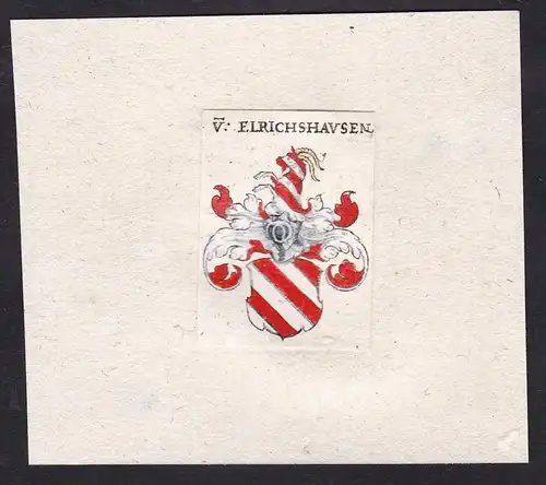 V: Elrichshausen - Von Elrichshausen Wappen Adel coat of arms heraldry Heraldik