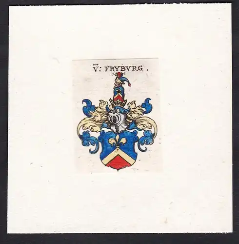 V: Fryburg - Von Fryburg Friburg Freiburg Wappen Adel coat of arms heraldry Heraldik
