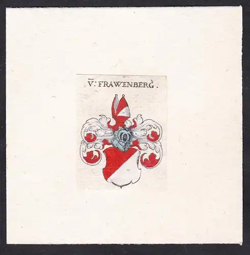 V: Frauenberg - Von Frauenberg Wappen Adel coat of arms heraldry Heraldik