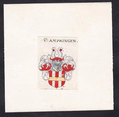 V: Ampringen - Von Ampringen Wappen Adel coat of arms heraldry Heraldik