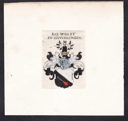 Die Wölff zu Heuchlingen - Die Wölff zu Heuchlingen Wölf Wappen Adel coat of arms heraldry Heraldik