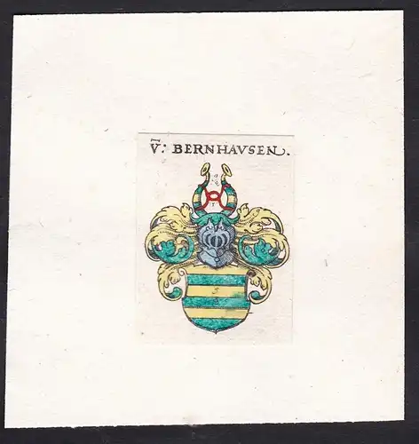 V: Bernhausen - Von Bernhausen Wappen Adel coat of arms heraldry Heraldik