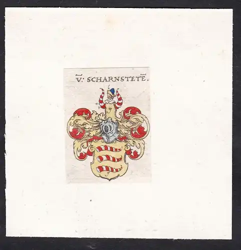 V: Scharnstete - Von Scharnstete Scharnstette Wappen Adel coat of arms heraldry Heraldik