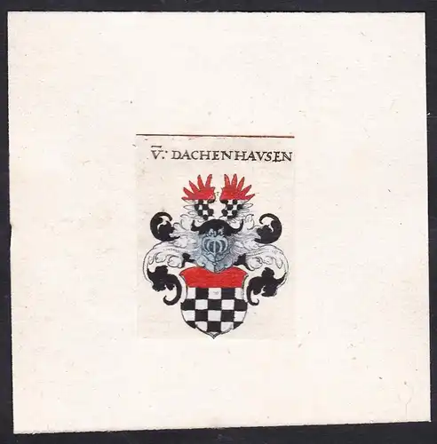 V: Dachenhausen - Von Dachenhausen Wappen Adel coat of arms heraldry Heraldik