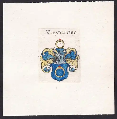 V: Entzberg - Von Entzberg Enzberg Wappen Adel coat of arms heraldry Heraldik