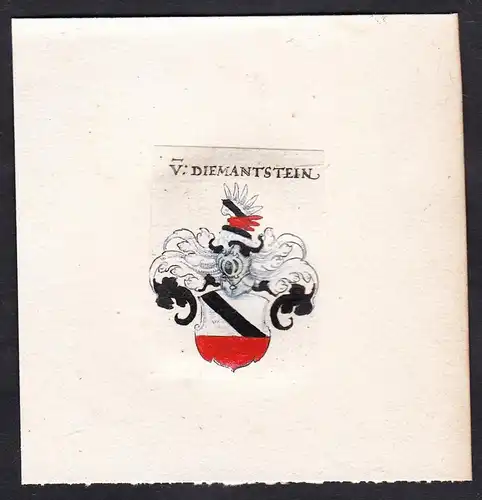 V: Diemantstein - Von Diemantstein Dimantstein Wappen Adel coat of arms heraldry Heraldik