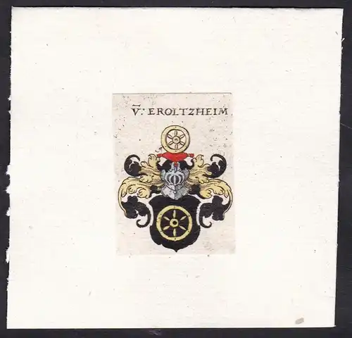 V: Eroltzheim - Von Eroltzheim Erolzhheim Wappen Adel coat of arms heraldry Heraldik