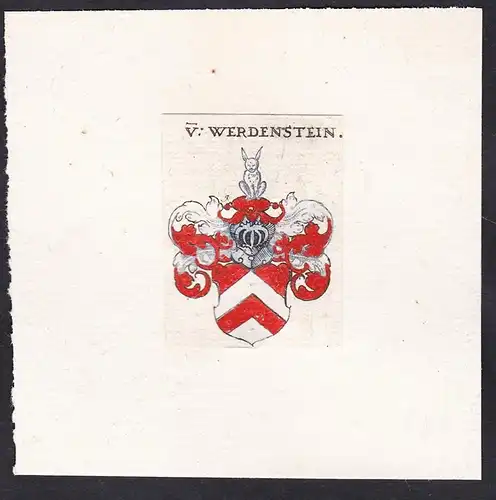 V: Werdenstein - Von Werdenstein Wappen Adel coat of arms heraldry Heraldik