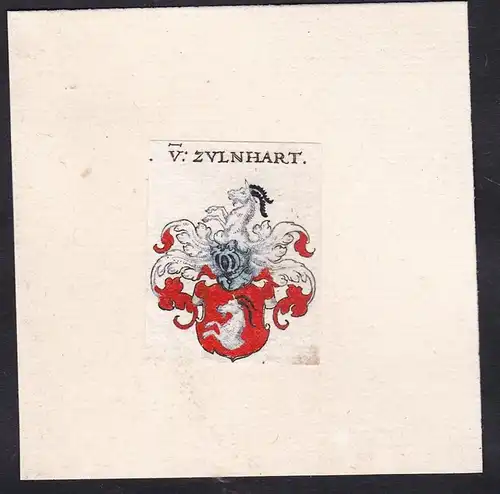 V: Zulnhart - Von Zulnhart Wappen Adel coat of arms heraldry Heraldik