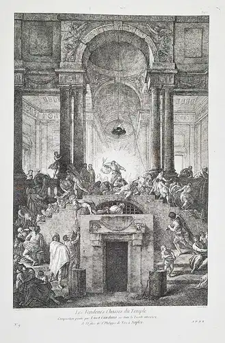 Les Vendeurs Chasses du Temple  .. - Napoli Luca Giordano Chiesa di San Filippo Neri