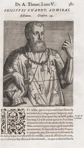Philippes Chabot, Admiral -  Philippe Chabot (1492-1543) Comte de Charny Admiral Buzancois Brion Aspremont Por