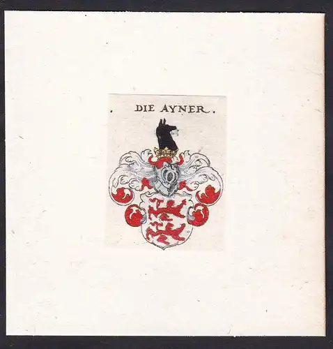 Die Ayner - Die Ayner Ainer Eyner Einer Wappen Adel coat of arms heraldry Heraldik