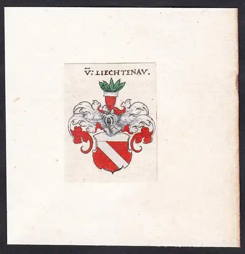 V: Liechtenau - Von Liechtenau Lichtenau Wappen Adel coat of arms heraldry Heraldik