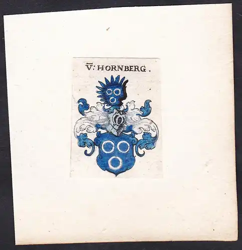 V: Hornberg - Von Hornberg Wappen Adel coat of arms heraldry Heraldik