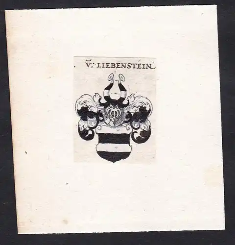 V: Liebenstein - Von Liebenstein Wappen Adel coat of arms heraldry Heraldik