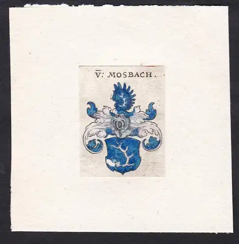 V: Mosbach - Von Mosbach Moosbach Wappen Adel coat of arms heraldry Heraldik