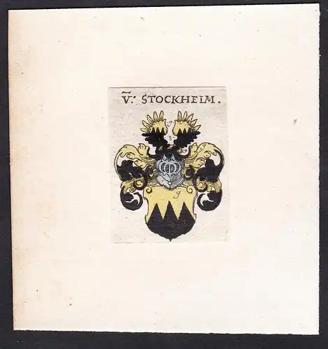 V: Stockheim - Von Stockheim Stokheim Wappen Adel coat of arms heraldry Heraldik