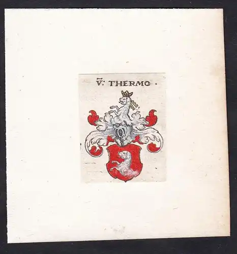 V: Thermo - Von Thermo Termo Wappen Adel coat of arms heraldry Heraldik