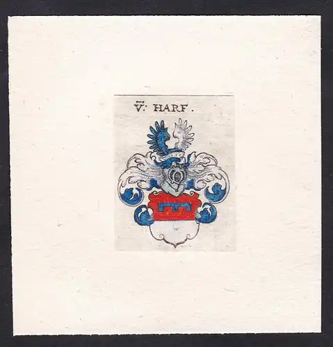 V: Harf - Von Harf Harv Wappen Adel coat of arms heraldry Heraldik