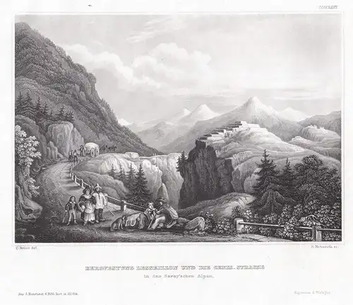 Bergfestung Lesseillon und die Genis-Strasse in der Savoy'schen Alpen - Savoyen Alpen Fort Victor-Emmanuel Cen