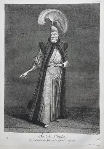 Soulak Bachi, ou Capitaine des Gardes du Grand Seigneur. - Ottoman Empire Captain of the Sultan's Guard Türkei