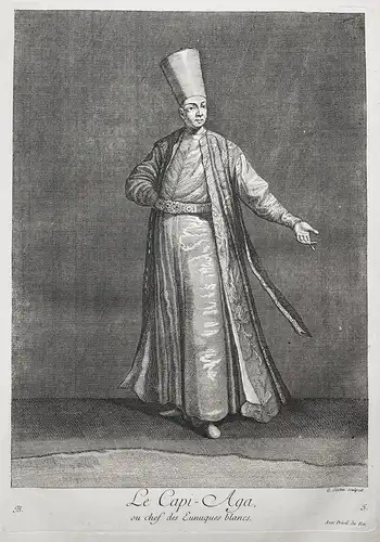 Le Capi-Aga, ou chef des Eunuques blancs - Ottoman Empire head of eunuchs Harem Sultan Istanbul Turkey Türkei
