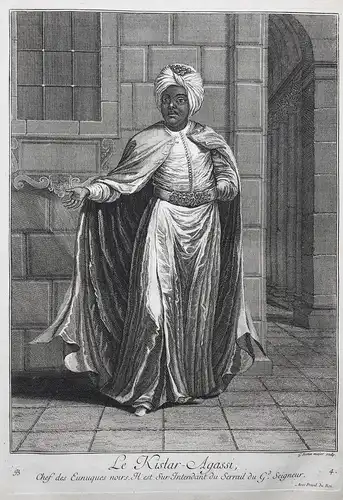 Le Kislar-Agassi, Chef des Eunuques noirs. Il est Sur-Intendant de Serrail du G.d Seigneur - Kizlar Agha head