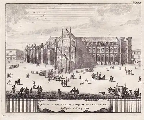 Eglise de S. Pierre, ou Abbaye de Westminster. - Westminster Abbey London Ansicht view
