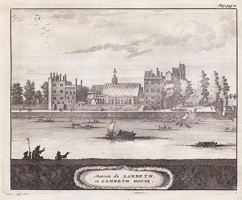 Maison de Lambeth, ou Lambeth House. - Lambeth Palace London Archbischop of Canterbury