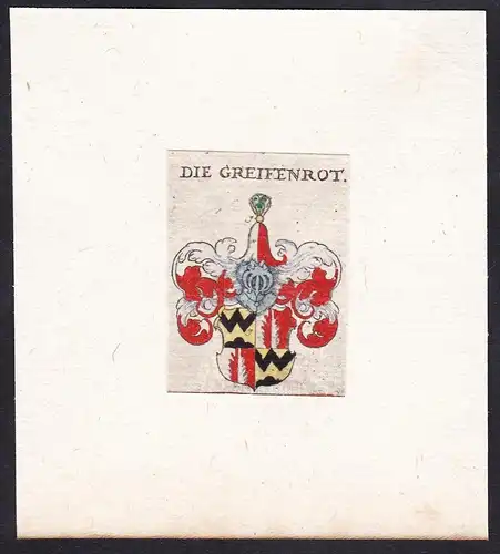 Die Greifenrot - Greifenrot Wappen Adel coat of arms heraldry Heraldik