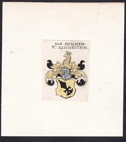 Die Reichen v: Reichestein - Reich von Reichenstein Wappen Adel coat of arms heraldry Heraldik