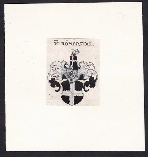 V: Römerstal - Römerstal Wappen Adel coat of arms heraldry Heraldik