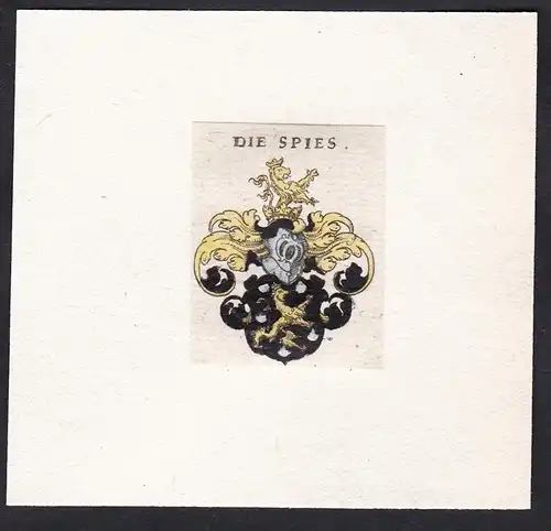 Die Spies - Spieß Spies Wappen Adel coat of arms heraldry Heraldik