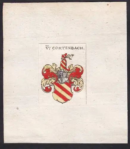 V: Cortenbach - Cortenbach Wappen Adel coat of arms heraldry Heraldik