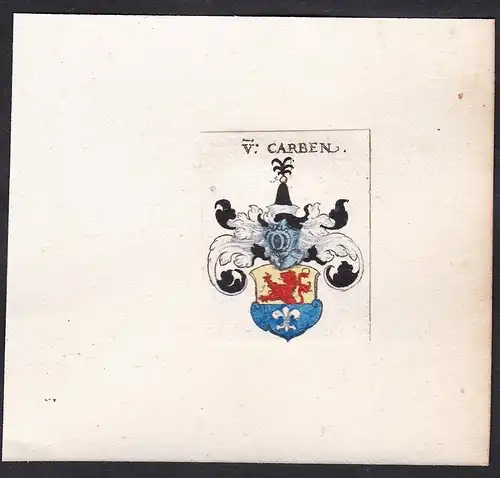 V: Carben - Karben Carben Wappen Adel coat of arms heraldry Heraldik