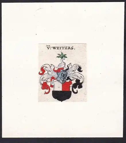 V: Weiters - Weiter Weiters Wappen Adel coat of arms heraldry Heraldik