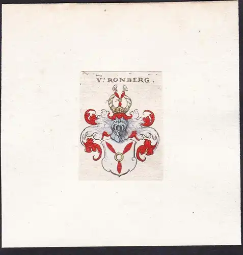 V: Ronberg - Romberg Wappen Adel coat of arms heraldry Heraldik