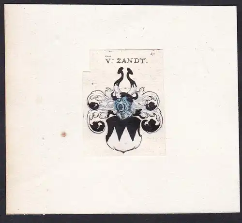 V: Zandt - Zand Zant Zandt Wappen Adel coat of arms heraldry Heraldik