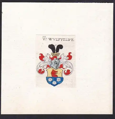 V: Wulffeldt - Wulffeld Wulffeldt Wappen Adel coat of arms heraldry Heraldik